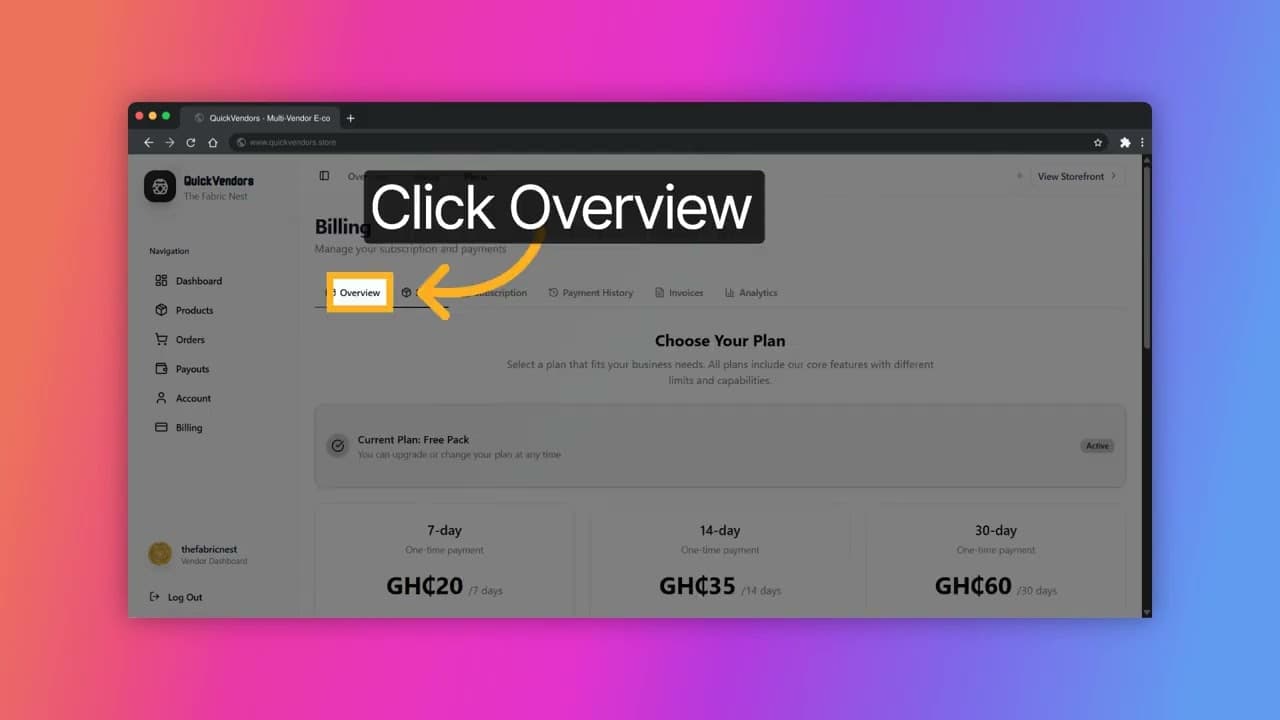 Subscribe and activate your store